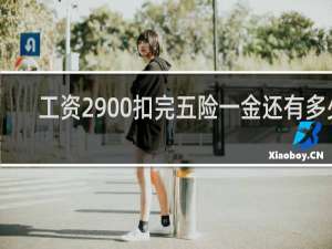 工资2900扣完五险一金还有多少