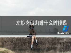 左旋肉碱咖啡什么时候喝