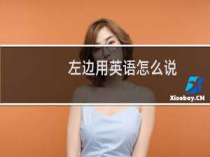左边用英语怎么说