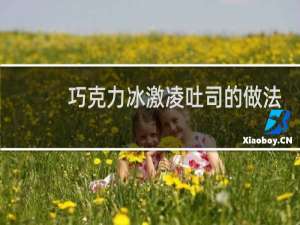 巧克力冰激凌吐司的做法