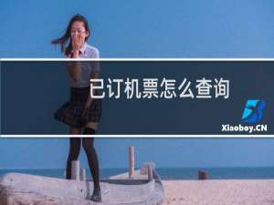 已订机票怎么查询