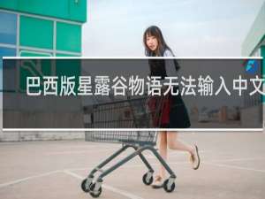 巴西版星露谷物语无法输入中文吗