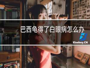 巴西龟得了白眼病怎么办