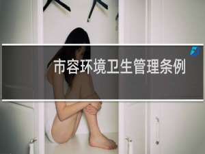 市容环境卫生管理条例