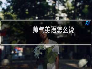 帅气英语怎么说