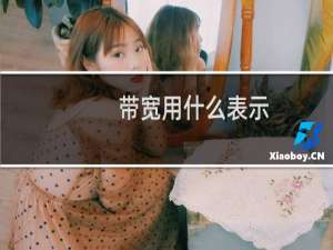 带宽用什么表示