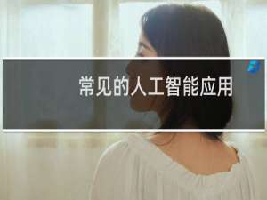 常见的人工智能应用