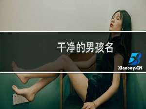 干净的男孩名