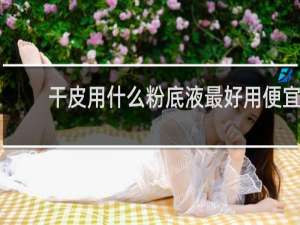 干皮用什么粉底液最好用便宜