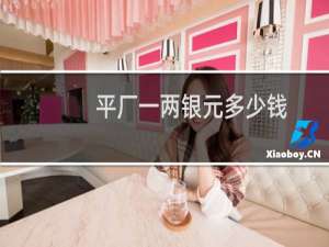 平厂一两银元多少钱
