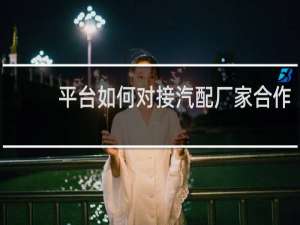 平台如何对接汽配厂家合作