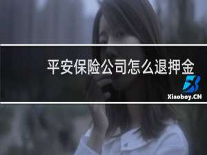 平安保险公司怎么退押金