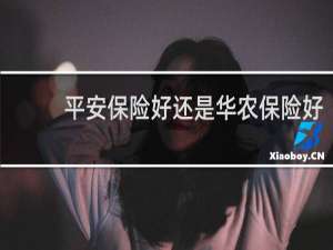 平安保险好还是华农保险好