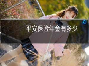 平安保险年金有多少
