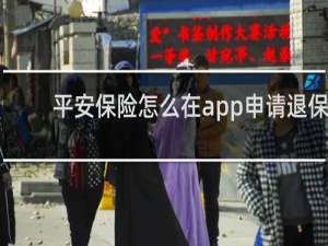 平安保险怎么在app申请退保