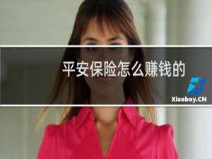 平安保险怎么赚钱的