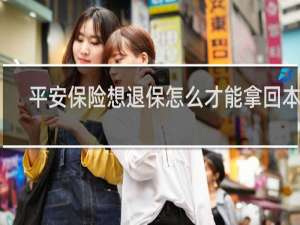 平安保险想退保怎么才能拿回本金