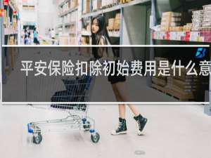 平安保险扣除初始费用是什么意思