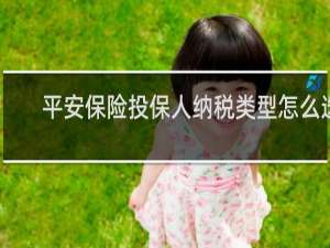 平安保险投保人纳税类型怎么选