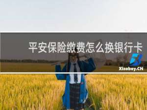 平安保险缴费怎么换银行卡