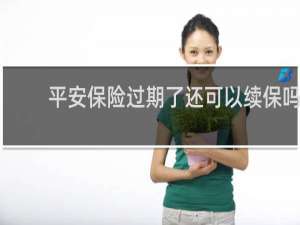 平安保险过期了还可以续保吗