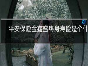 平安保险金鑫盛终身寿险是个什么