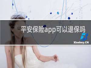 平安保险app可以退保吗