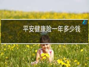 平安健康险一年多少钱