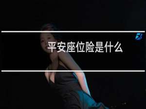 平安座位险是什么