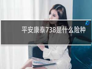 平安康泰738是什么险种