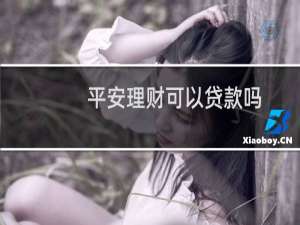 平安理财可以贷款吗