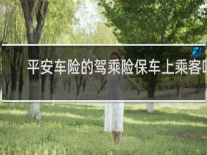 平安车险的驾乘险保车上乘客吗