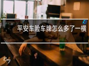 平安车险车牌怎么多了一横