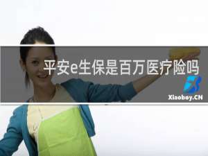 平安e生保是百万医疗险吗