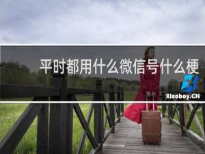 平时都用什么微信号什么梗