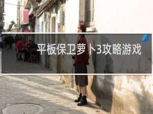 平板保卫萝卜3攻略游戏