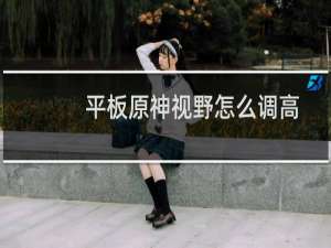 平板原神视野怎么调高