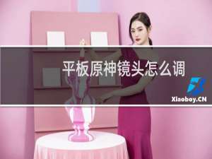 平板原神镜头怎么调