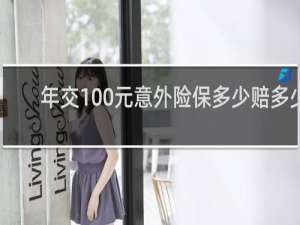 年交100元意外险保多少赔多少