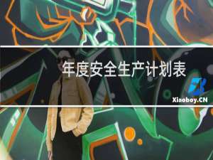 年度安全生产计划表