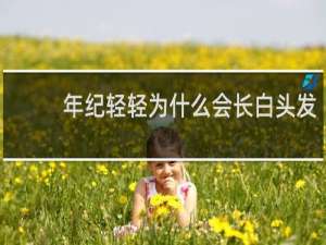 年纪轻轻为什么会长白头发