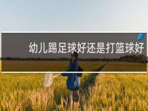 幼儿踢足球好还是打篮球好