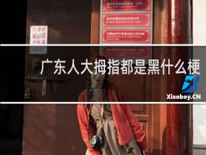 广东人大拇指都是黑什么梗