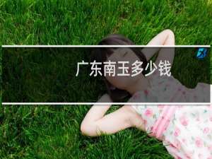 广东南玉多少钱
