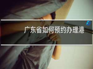 广东省如何预约办理港澳通行证（免排队）