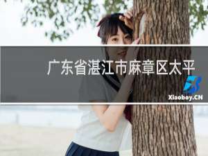 广东省湛江市麻章区太平镇的邮政编码是多少