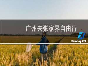 广州去张家界自由行