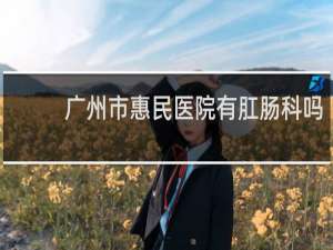 广州市惠民医院有肛肠科吗