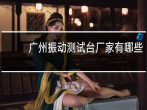 广州振动测试台厂家有哪些