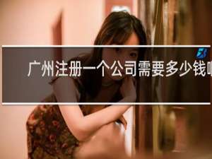 广州注册一个公司需要多少钱啊